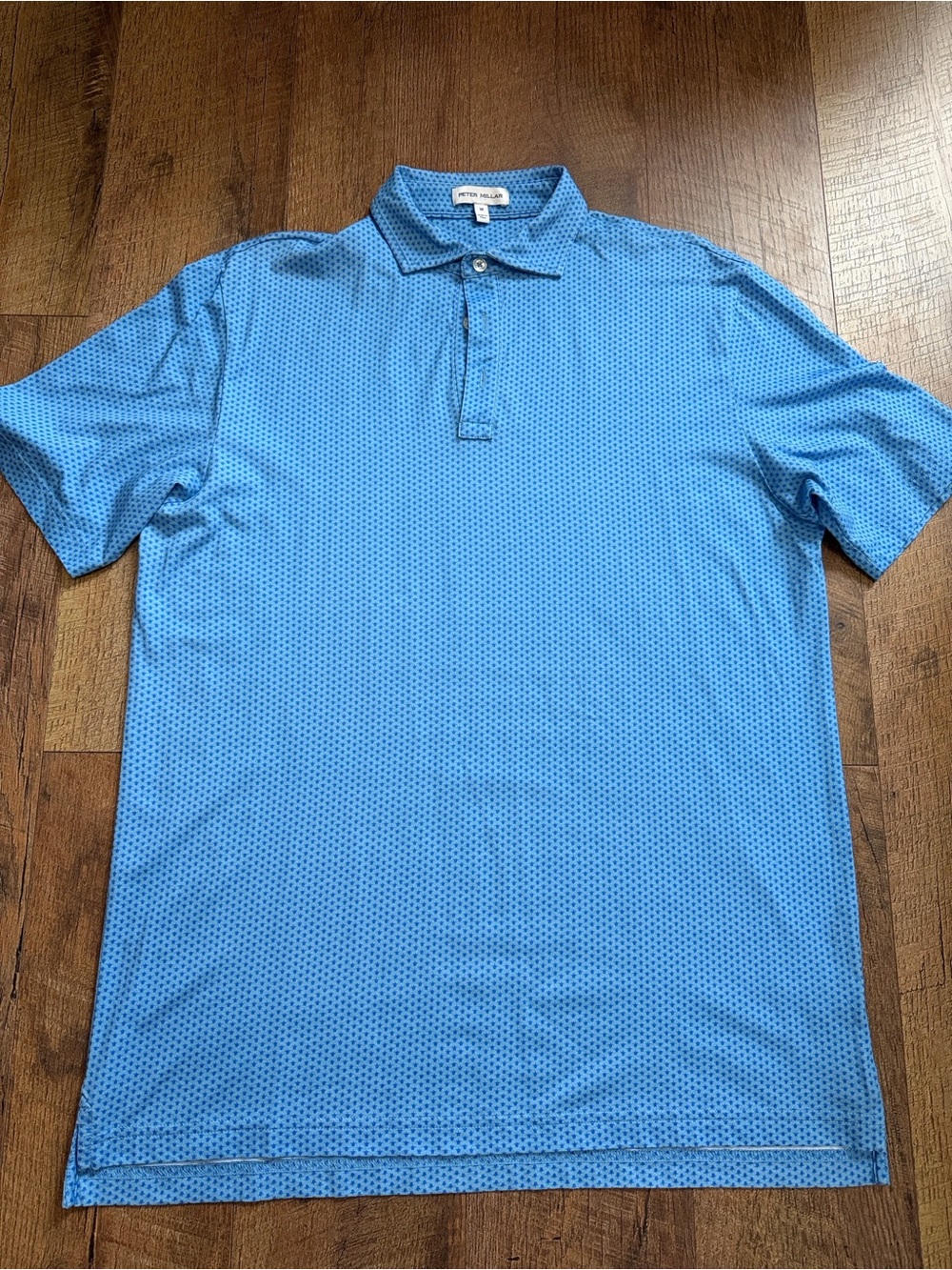Peter Millar Blue Microdot Polo